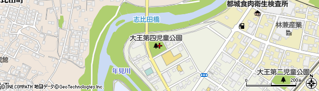 大王第4児童公園周辺の地図