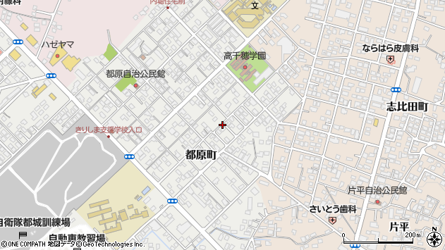 〒885-0094 宮崎県都城市都原町の地図