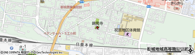 錦晃寺周辺の地図