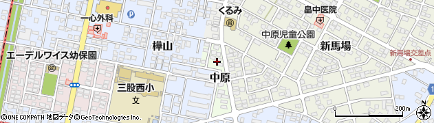 宮崎県北諸県郡三股町中原周辺の地図