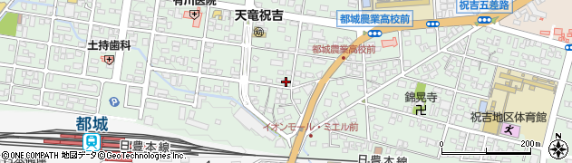 宮崎県都城市千町5256周辺の地図