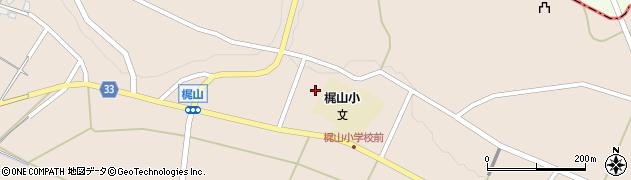 三股町役場　梶山児童館周辺の地図