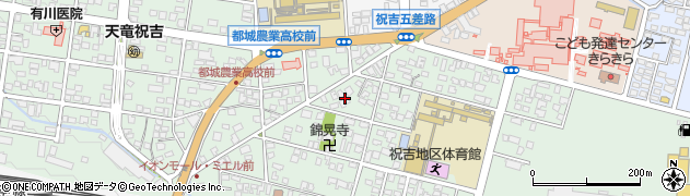 宮崎県都城市千町周辺の地図