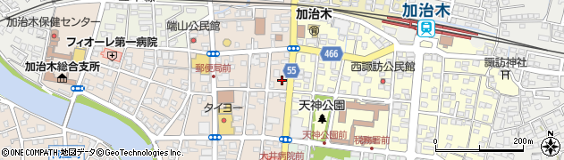 ファミリーマート加治木本町店周辺の地図