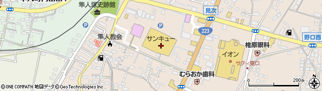 セリアサンキュー隼人店周辺の地図
