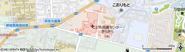 宮崎県都城市祝吉町周辺の地図