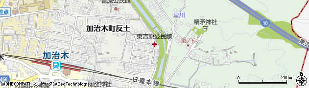 東吉原公民館周辺の地図