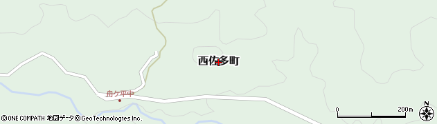 鹿児島県鹿児島市西佐多町周辺の地図