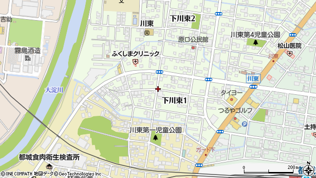 〒885-0011 宮崎県都城市下川東の地図