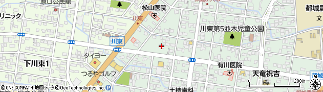 宮崎銀行川東出張所周辺の地図