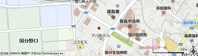 鹿児島相互信用金庫隼人支店周辺の地図