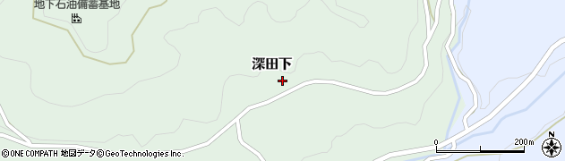鹿児島県いちき串木野市深田下周辺の地図