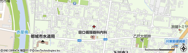 宮崎県都城市下川東周辺の地図