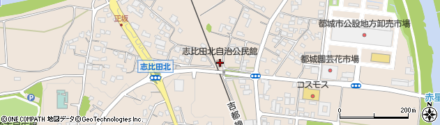 志比田北自治公民館周辺の地図