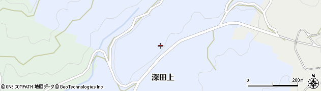 鹿児島県いちき串木野市深田上周辺の地図