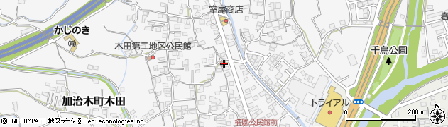 木田簡易郵便局周辺の地図