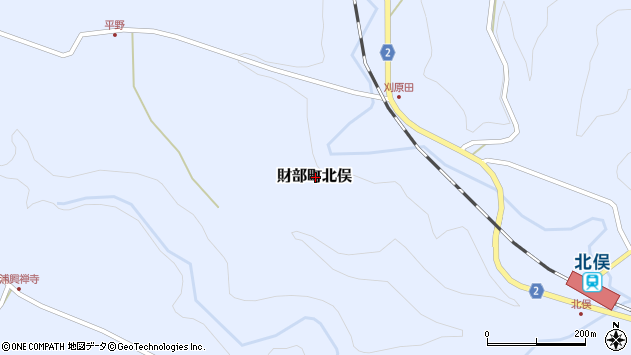 〒899-4102 鹿児島県曽於市財部町北俣の地図