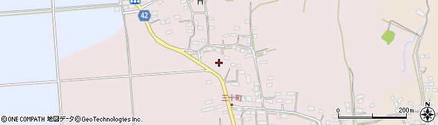 鹿児島県姶良市三拾町周辺の地図