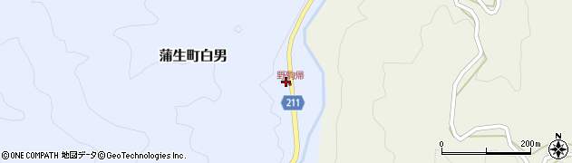 鹿児島県姶良市蒲生町白男4077周辺の地図