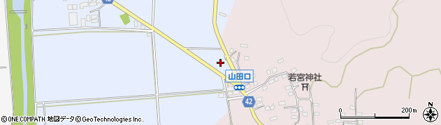 ローソン姶良豊留店周辺の地図
