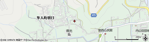 鹿児島県霧島市隼人町内山田1616周辺の地図