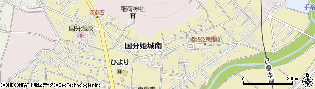 鹿児島県霧島市国分姫城南周辺の地図