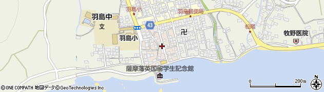 鹿児島県いちき串木野市浜田町周辺の地図