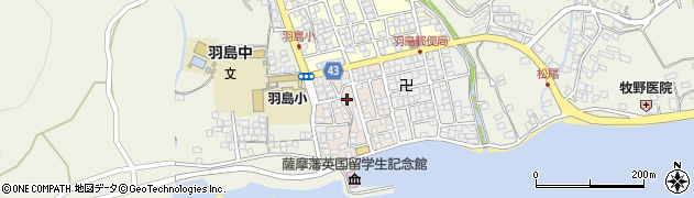 鹿児島県いちき串木野市浜田町52周辺の地図