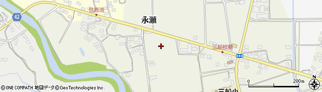 鹿児島県姶良市永瀬周辺の地図