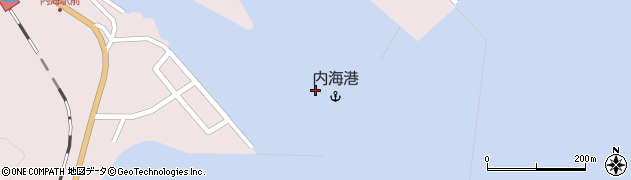 内海港周辺の地図