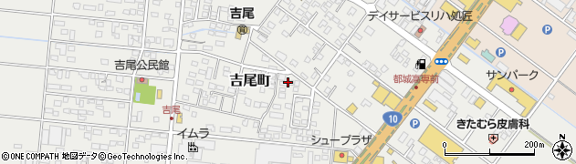 宮崎県都城市吉尾町周辺の地図