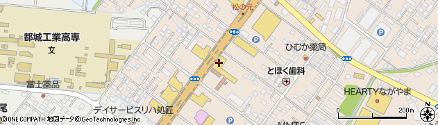 ホンダカーズ宮崎　都城中央店周辺の地図