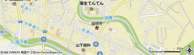 幽栖寺周辺の地図