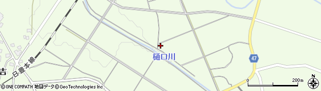 樋口川周辺の地図