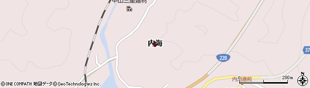 宮崎県宮崎市内海周辺の地図