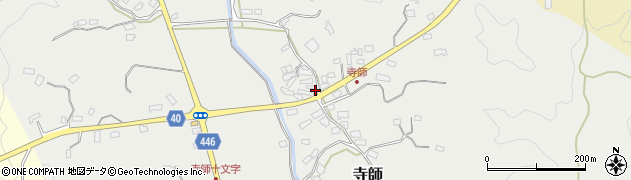 鹿児島県姶良市寺師周辺の地図