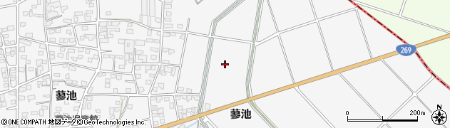 宮崎県三股町（北諸県郡）蓼池周辺の地図