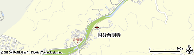 鹿児島県霧島市国分台明寺周辺の地図