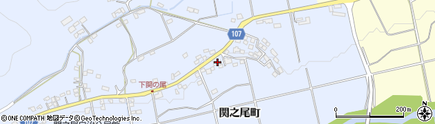 宮崎県都城市関之尾町7555周辺の地図