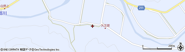 鹿児島県姶良市蒲生町白男1351周辺の地図