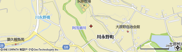 鹿児島県薩摩川内市川永野町周辺の地図