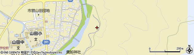 鹿児島県姶良市下名周辺の地図