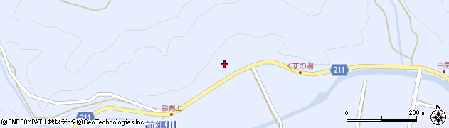 鹿児島県姶良市蒲生町白男1502周辺の地図