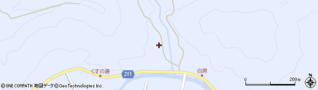 鹿児島県姶良市蒲生町白男1616周辺の地図