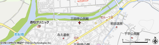 三田坪公民館周辺の地図