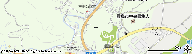 鹿児島県霧島市隼人町西光寺周辺の地図