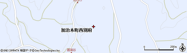 鹿児島県姶良市加治木町西別府周辺の地図