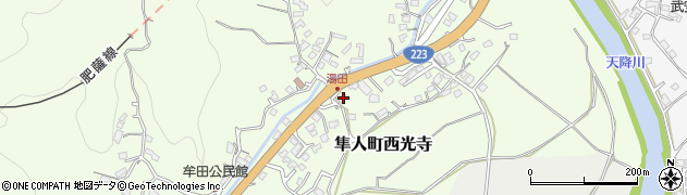 鹿児島県霧島市隼人町西光寺16周辺の地図