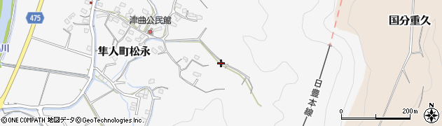 鹿児島県霧島市隼人町松永1218周辺の地図