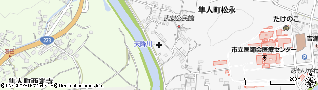 鹿児島県霧島市隼人町松永3513周辺の地図